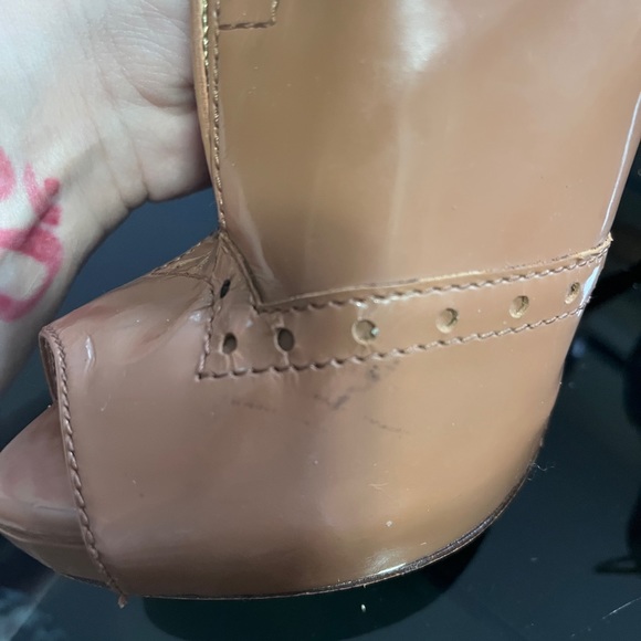 Report Signature peep toe lace up Oxford spike heel - Picture 9 of 11